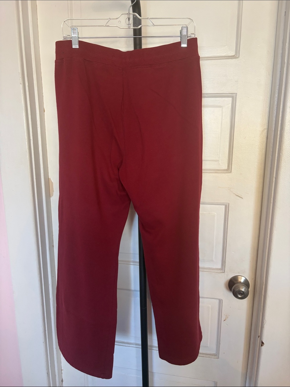 Hollister Deep Red Lounge Sweatpants with Side Logo - Picture 4 of 5